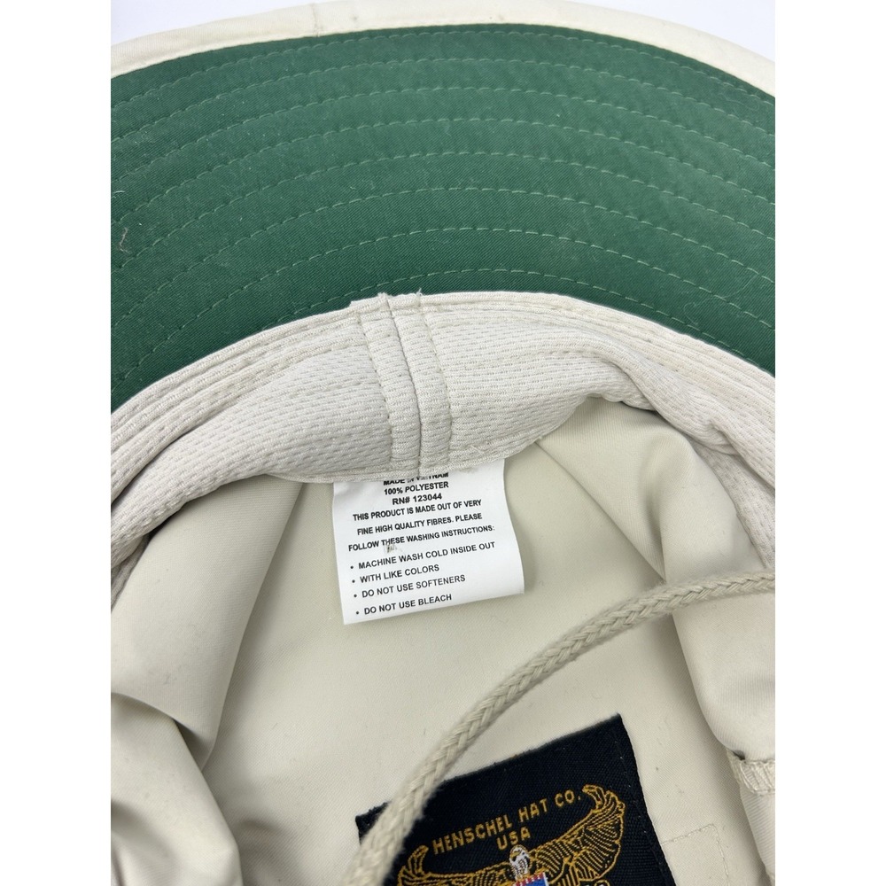 Henschel Hat USA Safari Sun Hat Khaki Wide Brim Mesh Vent Medium Outdoor Mens - Picture 6 of 8